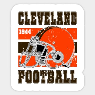 Cleveland Retro Football Sticker